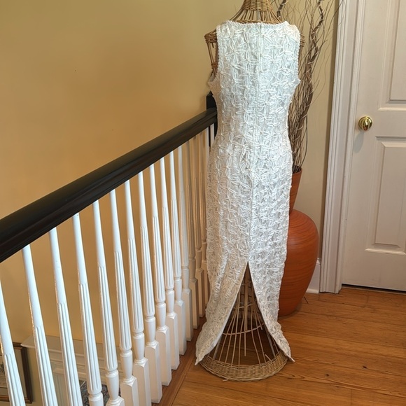 Scala Vintage White Sequin Halter Dress - Picture 4 of 10